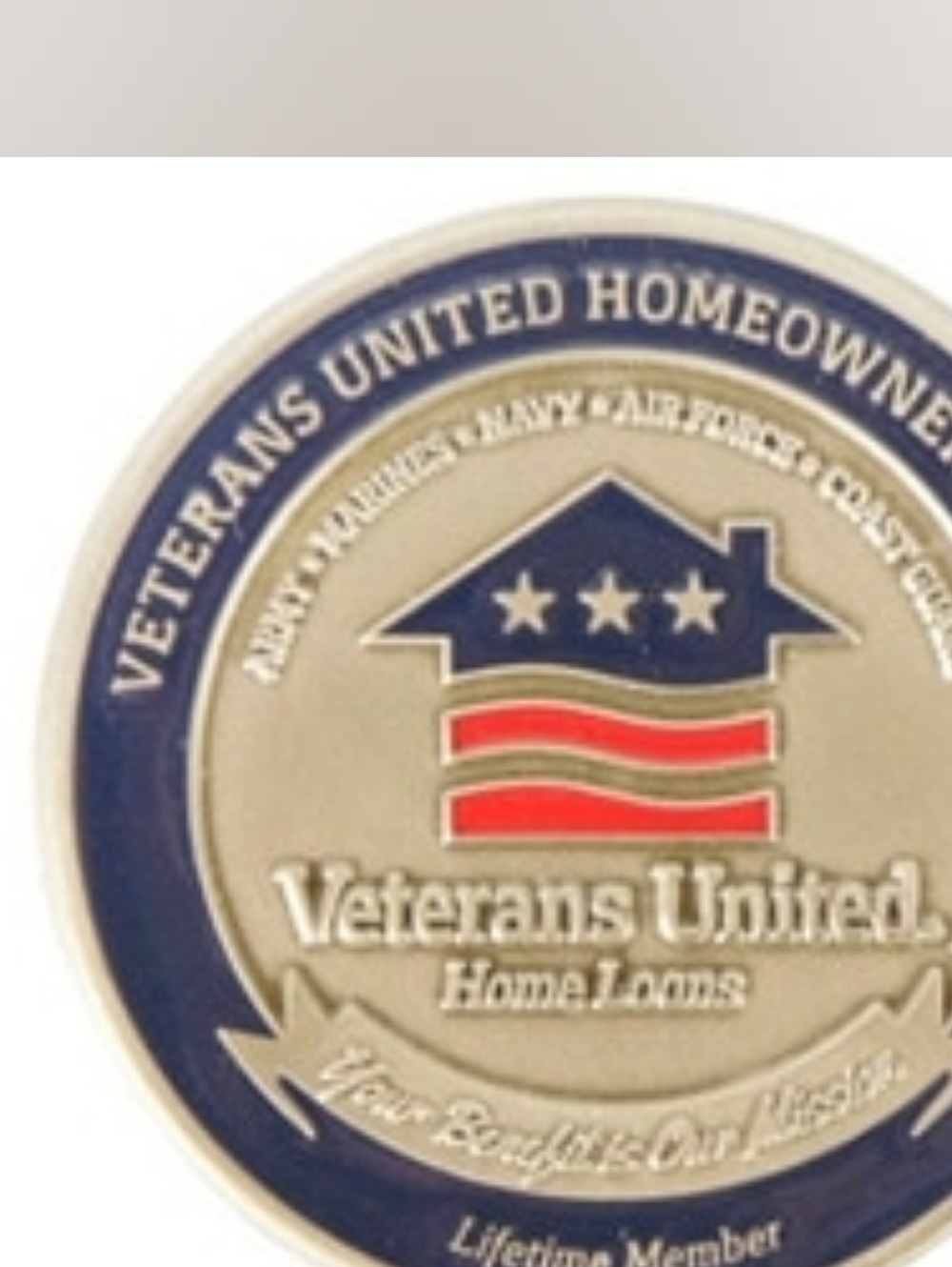 Vintage NOS Veterans United Home Loans Challenge Coin - Picture 4 of 5